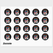 Sticker Rond Snowboard Snowboard Snowboard Comme Un Ski Sur (Feuille)