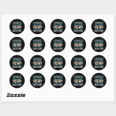 Sticker Rond Snowboard Snowboard Technique Est Top Secret (Feuille)