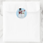 Sticker Rond Snowcouple (Sac)