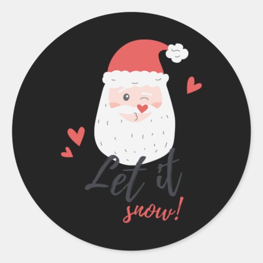 Sticker Rond Snowfall T Shirt (Devant)
