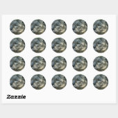 Sticker Rond snowleopard (Feuille)