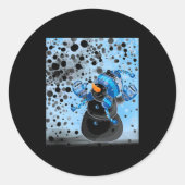 Sticker Rond Snowman (Devant)