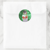 Sticker rond Snowman (Sac)
