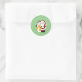 Sticker Rond Snowman (Sac)