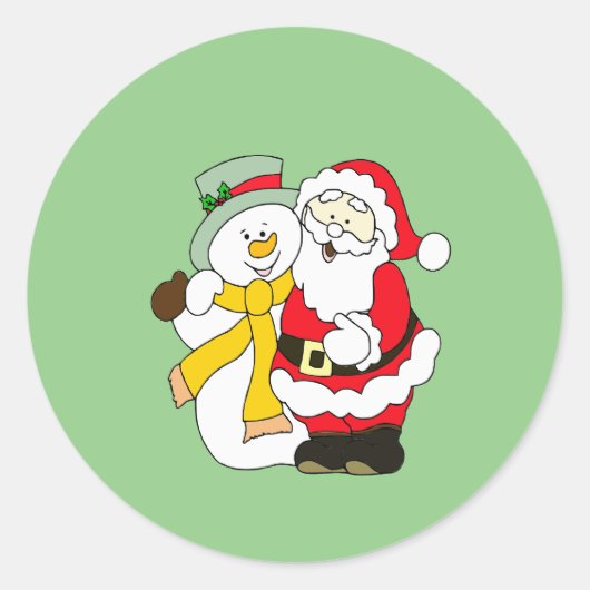 Sticker Rond Snowman (Devant)