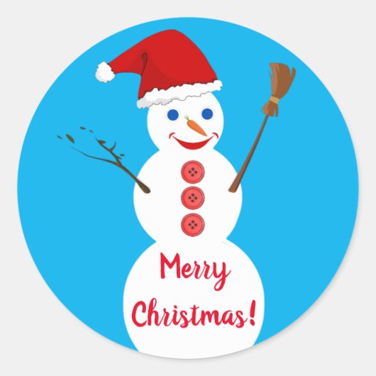 Sticker Rond Snowman (Devant)
