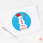 Sticker Rond Snowman (Enveloppe)