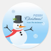 Sticker Rond Snowman (Devant)