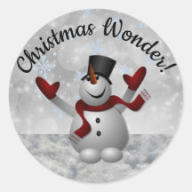 Snowman Christmas Merveilleuse Avec Parties scinti