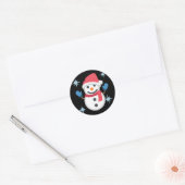 Sticker Rond Snowman Emoji (Enveloppe)