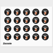 Sticker Rond Snowman Holiday Madness (Feuille)