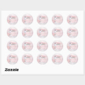 Sticker Rond Snowman Winter ONE derland 1er anniversaire (Feuille)
