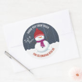 Sticker Rond Snowman Winter Wonderland (Enveloppe)