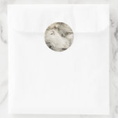 Sticker Rond Snowscape of Crystals (Sac)