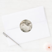 Sticker Rond Snowscape of Crystals (Enveloppe)
