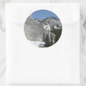 Sticker Rond Snowy Granite Domes I Yosemite National Park (Sac)