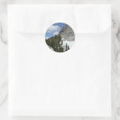 Sticker Rond Snowy Granite Domes II Parc national de Yosemite (Sac)