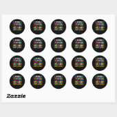 Sticker Rond So Long Kindergarten 1ère année (Feuille)