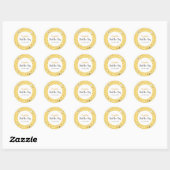 Sticker Rond So Sweet To Bee Birthday (Feuille)