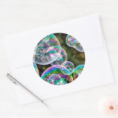 Sticker Rond Soap bubbles (Enveloppe)