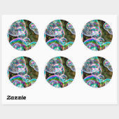 Sticker Rond Soap bubbles (Feuille)