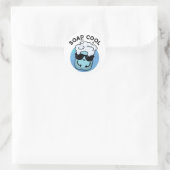Sticker Rond Soap Cool Funny Soap Pun (Sac)