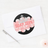 Sticker Rond Soap Diva Soap Maker Bulles (Enveloppe)