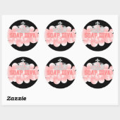 Sticker Rond Soap Diva Soap Maker Bulles (Feuille)