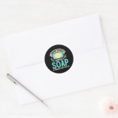 Sticker Rond Soap Making Lovers Je Me Demande Si Soap Maker (Enveloppe)