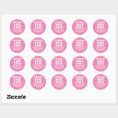 Sticker Rond Soap rose Rose artisanal moderne (Feuille)