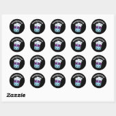 Sticker Rond Soaperstar Funny Soap Pun Dark BG (Feuille)