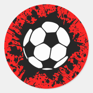 Sticker Rond soccer.