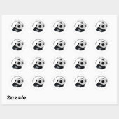 Sticker Rond Soccer ball and shoe (Feuille)