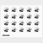 Sticker Rond Soccer Ball and Shoe (Feuille)