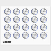 Sticker Rond Soccer Bar Mitzvah (Feuille)