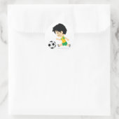 Sticker Rond Soccer Boy (Sac)