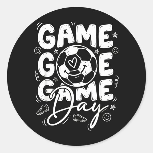 Sticker Rond Soccer de la journée de jeu (Devant)