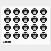 Sticker Rond Soccer - Essayez de rester debout (Feuille)