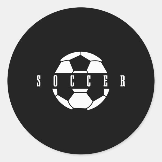 Sticker Rond Soccer Joueur Ball Soccer (Devant)