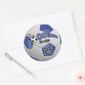 Sticker Rond Soccer Kicks | Dark Blue (Enveloppe)