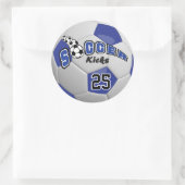Sticker Rond Soccer Kicks | Dark Blue (Sac)