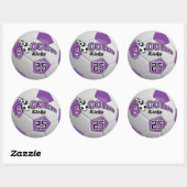 Sticker Rond Soccer Kicks | Purple (Feuille)