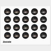 Sticker Rond Soccer Maman Empreinte de léopard Ball (Feuille)