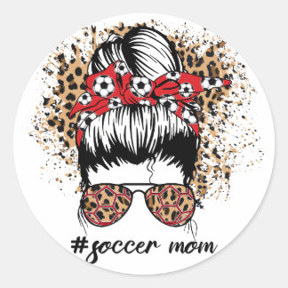 Sticker Rond Soccer Maman, Soccer, Soccer, Sport