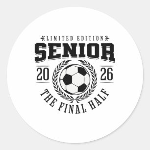 Sticker Rond Soccer Senior 2026 La Dernière Mi-temps