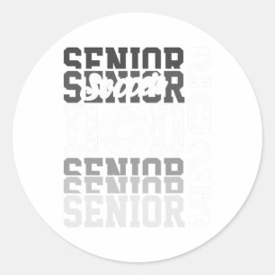 Sticker Rond Soccer Senior Papa Cl De 2025 Senior Papa Graduati