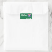 Sticker Rond Soccer suivant sortie (Sac)
