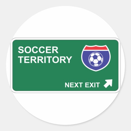 Sticker Rond Soccer suivant sortie (Devant)