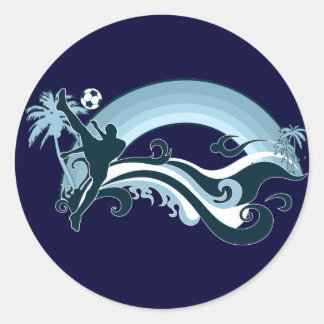Sticker Rond soccer summersetz.