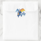 Sticker Rond soccer summersetz. (Sac)